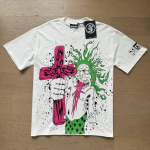 Hellstar High Streetwear Loose Fit T-Shirt – 240g Heavyweight 100% Cotton Tee【5650】