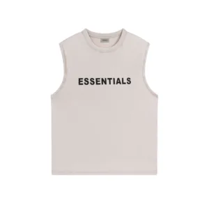 ESSENTIALS FOG Diffusion Line Trendy Brand Sleeveless Round Neck Loose Versatile Washed Tank Top T-Shirt [360]