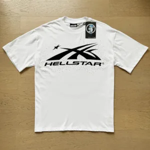 Hellstar Rhinestone High Streetwear T-Shirt – 240g Heavyweight Cotton Loose Fit Tee【5652】
