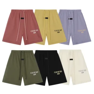 ESSENTIALS New High Street Letter Print Short Sleeve T-Shirt & Casual Loose Shorts Unisex Set【2516】(Part of a set with [2515])