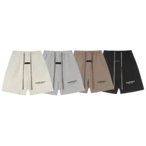 ESSENTIALS Diffusion Line Flocked Letter Cotton Short-Sleeve  Shorts [ 2527] (Part of a set with [2526])