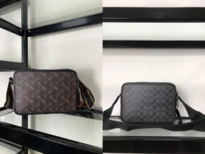 Coach Charter Camera Bag C5340 – Signature Horse & Carriage Print Leather Men’s Crossbody