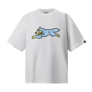Icecream American Trendy BBC New Arrival High Street Hip Hop Flying Dog Print Casual Short Sleeve T-Shirt – Versatile High-Quality Cotton Tee