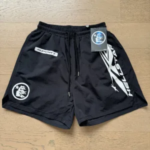 Hellstar Casual Sports Beach Shorts – Black High Streetwear Summer Shorts【7809】