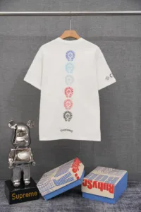 Chrome Hearts Sanskrit Letter Print Short Sleeve T-Shirt [DT03]