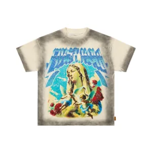 First Row A Sacred Vow Angel Tee – Trendy Rhinestone Streetwear Short Sleeve T-Shirt [F501]