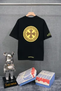 Chrome Hearts Sanskrit Letter Print Short Sleeve T-Shirt [DT05]