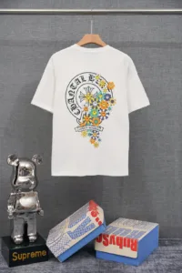 Chrome Hearts Sanskrit Letter Printed Short Sleeve T-Shirt [DT14]
